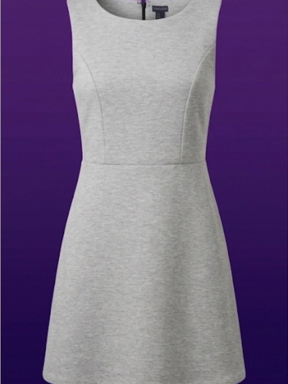 Sleeveless Grey A-Line Dress